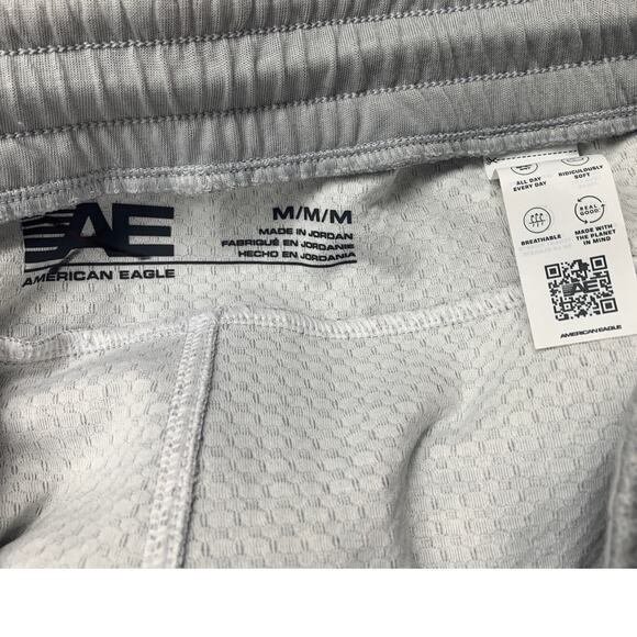 New American Eagle Mens Medium Drawstring Elastic Waist Textured Shorts - Picture 4 of 4